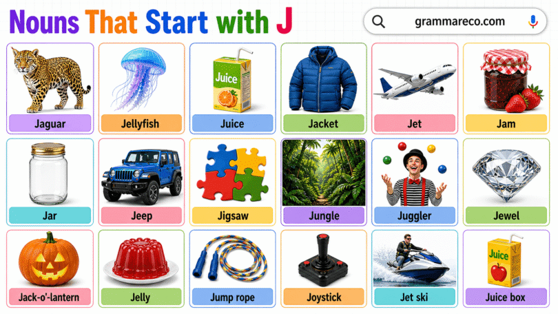 240+ Nouns that Start with J with Examples and Pictures