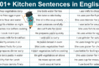 101+ Daily Used Kitchen Sentences in English: Kitchen English