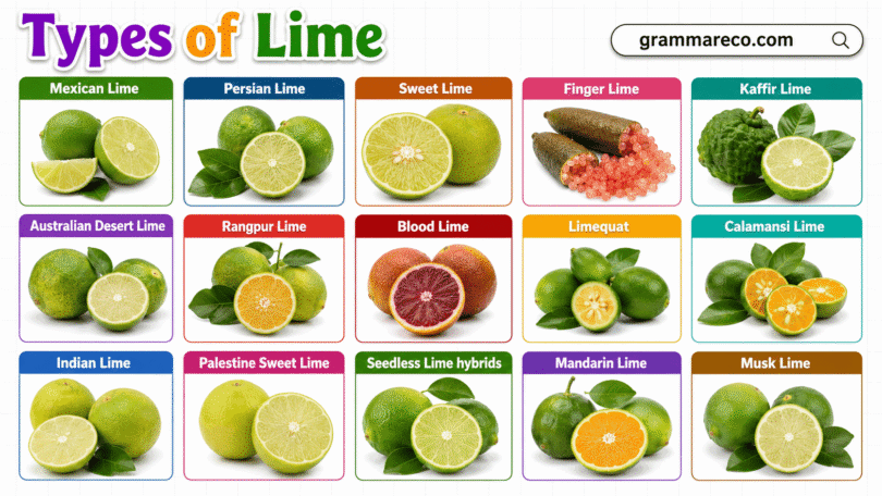 Types of Limes with Pictures: 15 Lime Varieties with Names & Uses