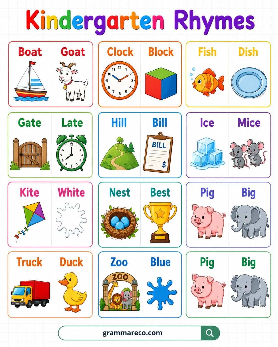 Popular Rhyming Words for Beginners