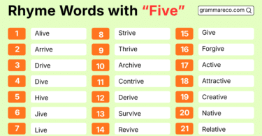 301 Words That Rhyme with Five: All Rhymes for Number 5