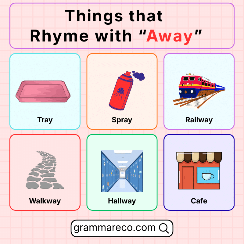 Things that Rhyme with Away with Pictures