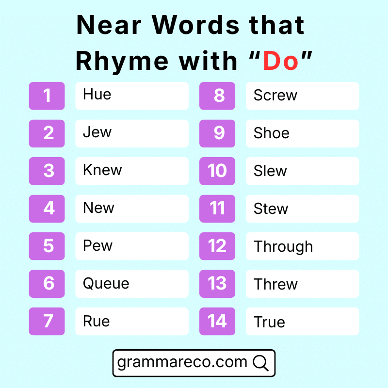 Do Near Rhymes in English