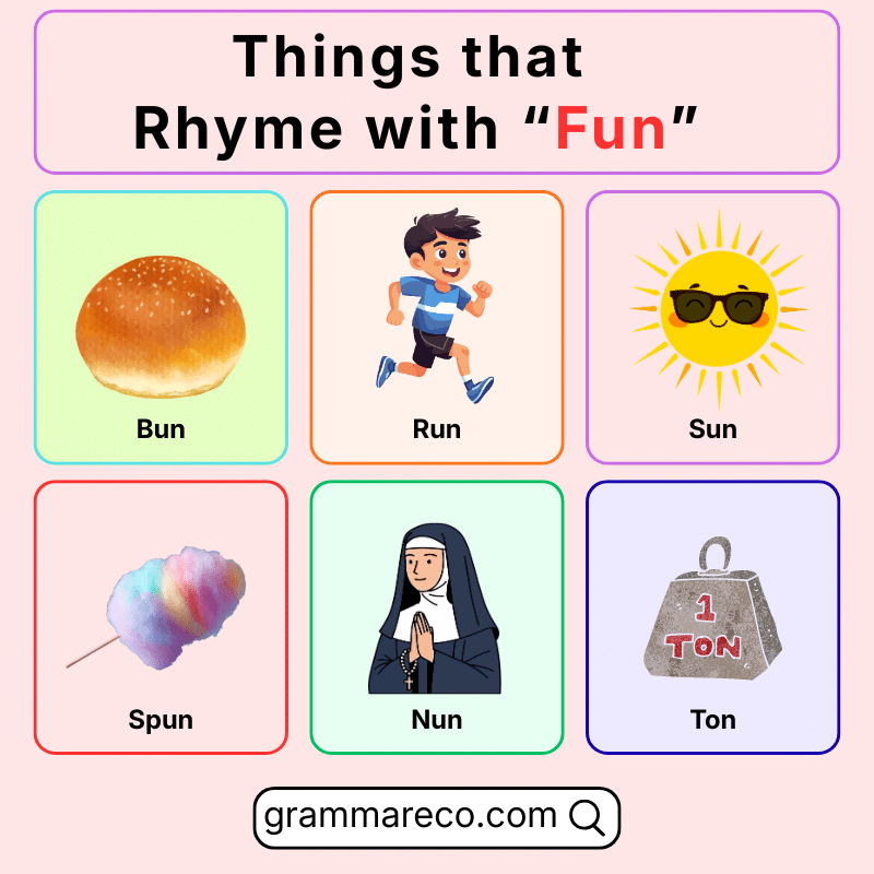Things that Rhyme with Fun with Pictures