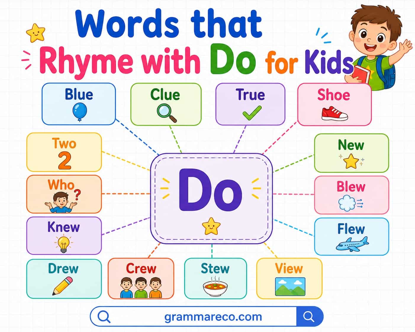 Words that Rhyme with Do for Kids Examples