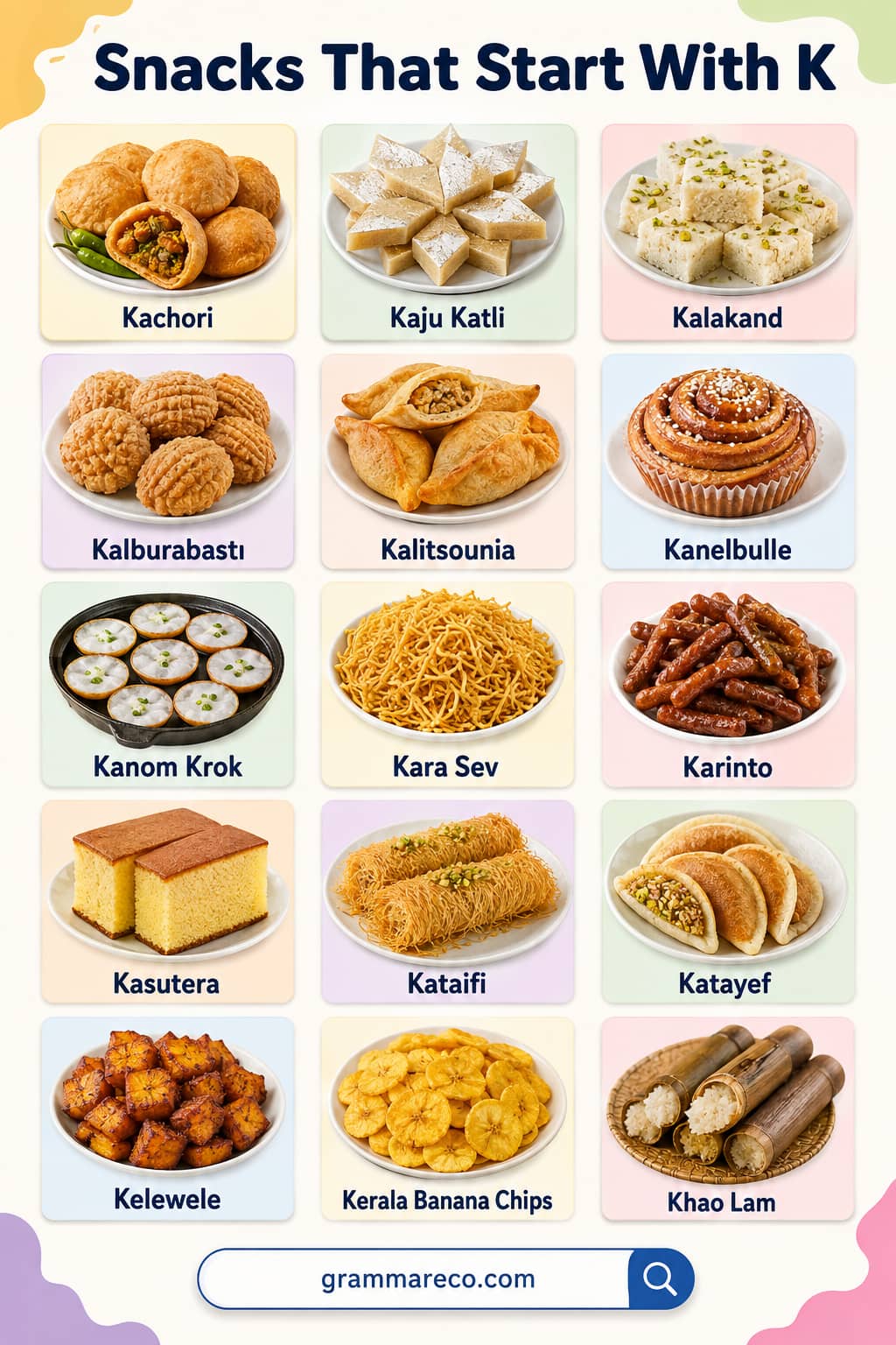 List Of Snacks That Start With K