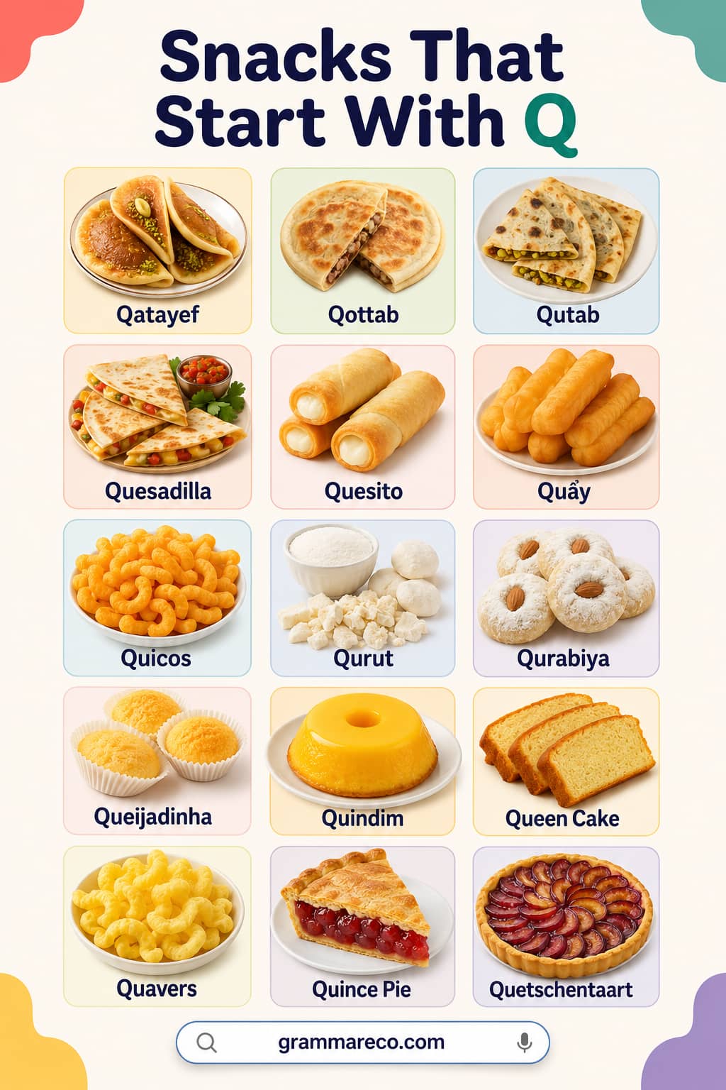 List of Snacks That Start With Q