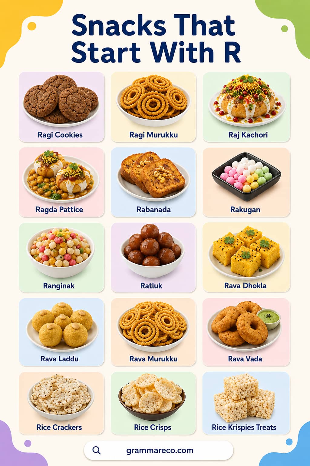 List Of Snacks That Start With R