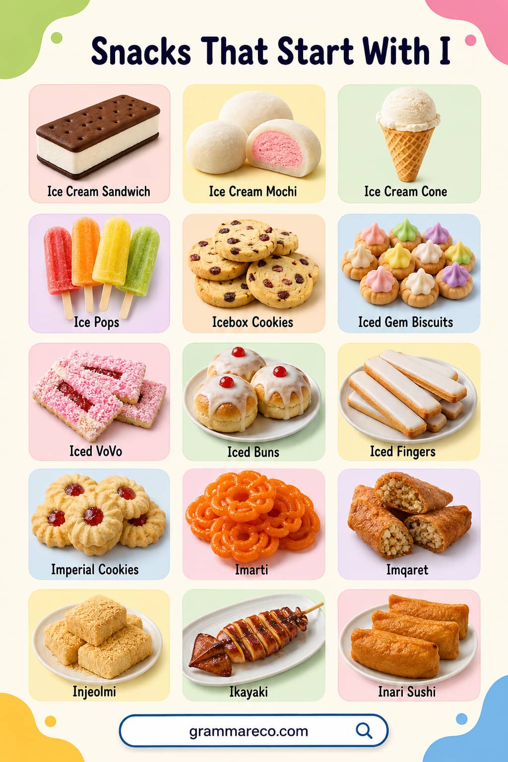 Snacks That Start With I With Pictures and Uses