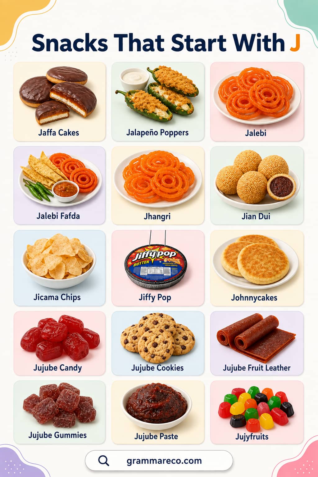 Snacks That Start With J With Pictures and Definition
