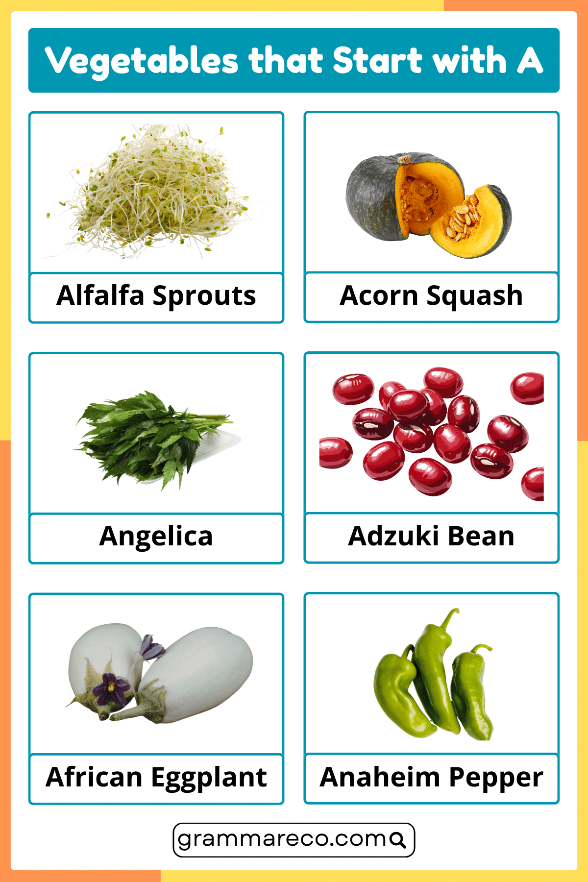 Vegetables that Start with A - A to Z Vegetables