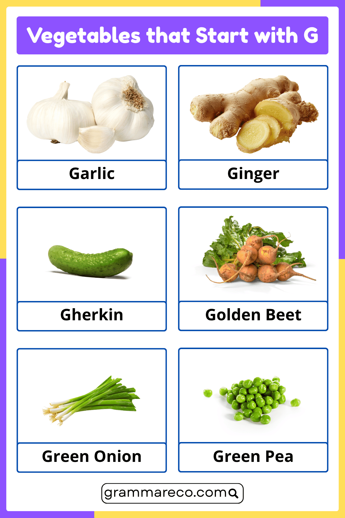 Veggies That Start With G